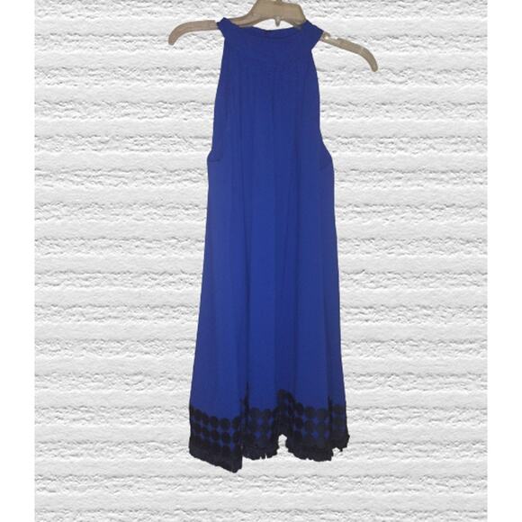 Badgley Mischka Eli shift Dress Cobalt Blue size 10 - Picture 2 of 5